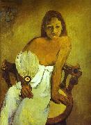 Paul Gauguin, Donna col ventaglio